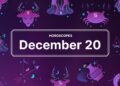 Daily Horoscope for Saturday, December 20