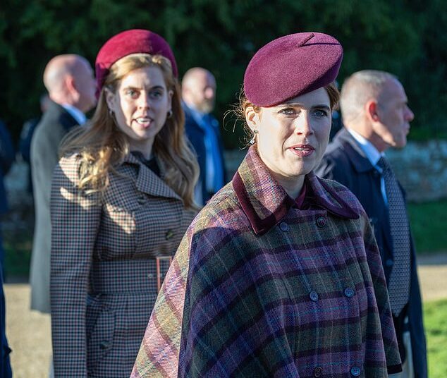 Princesses Beatrice and Eugenie were the surprise guests at King Charles's Christmas celebrations amid speculation they would skip Sandringham following the scandal surrounding their father Andrew Mountbatten-Windsor