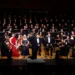 Gerard Schwarz led the Frost Symphony Orchestra and combined Frost School choirs in a performance of Beethoven's 9th Symphony at the Maurice Gusman Concert Hall. Photo by Gonzalo Mejia/Frost School of Music.