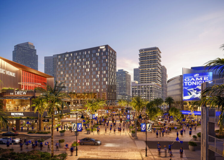 Entertainment District With 3,500 Seat Live Music Venue Planned for Water Street Tampa