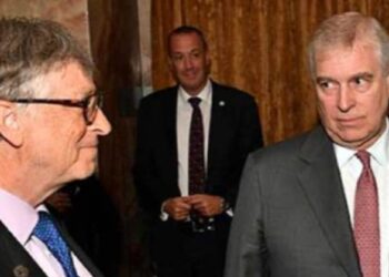 Former Prince Andrew was seen talking to Bill Gates in one of the Epstein photos released by Democrats on the House Oversight Committee.House Oversight Committee