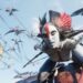 This image released by 20th Century Studios shows Varang, performed by Oona Chaplin, in a scene from "Avatar: Fire and Ash." (20th Century Studios via AP)