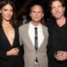 From l to r: Lisa Joy, Walton Goggins and Jonathan Nolan attend the 'Fallout' Season 2 premiere