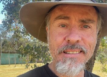 A profile image of Hamish Skermer, a middle-aged man with a beard, moustache, and beige wide-brimmed hat.