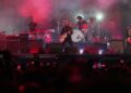 Dave Grohl from the band Foo Fighters performs during the Corona Capital music festival in Mexico City, Friday, Nov. 14, 2025. (AP Photo/Eduardo Verdugo)