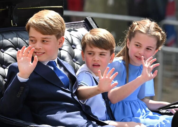 Prince George, Princess Charlotte and Prince Louis