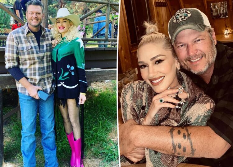 Gwen Stefani is hot for Blake Shelton's farmer boy skills