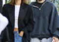 hailey and justin bieber out for a spa date in la