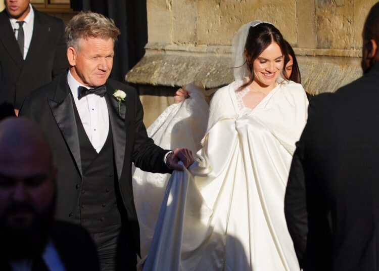 Gordon and Holly Ramsay arrive (Ben Birchall/PA)