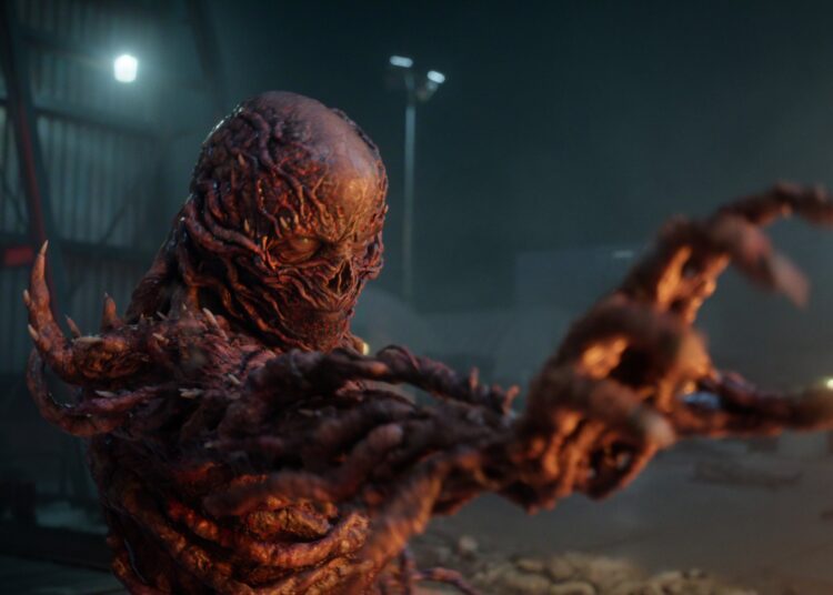 Stranger Things production still featuring Vecna