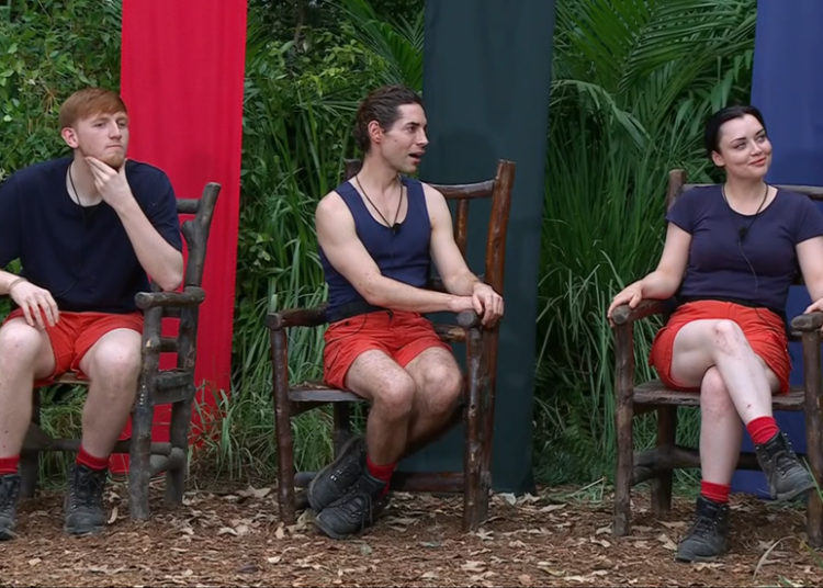 angry ginge, shona, tom on i'm a celebrity 2025 final
