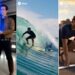 Three Sora-generated images featuring a guy with R2-D2, Lightning McQueen, and Stitch.