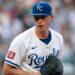 Jun 11, 2025; Kansas City, Missouri, USA; Kansas City Royals pitcher Kris Bubic (50) pitches during the second inning against the New York Yankees  at Kauffman Stadium. Mandatory Credit: William Purnell-Imagn Images