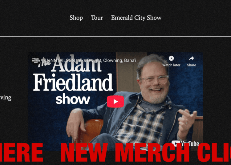 website page for The Adam Friedland show