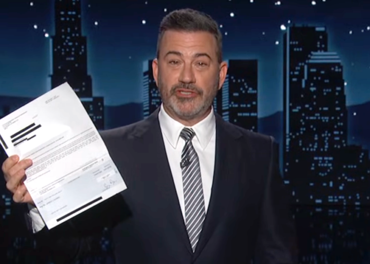 Jimmy Kimmel Has A Rich Response After Getting A Check With Trump's Name On It