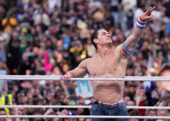 WWE star John Cena, who is in the midst of his farewell tour, which included his heel turn.
