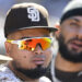 Former San Diego Padres first baseman Luis Arraez.&nbsp;Credit: Denis Poroy-Imagn Images