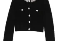 Self-Portrait Embellished-Button Jacket | Xs