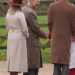 King Charles leads the way as royals attend for the Sunday Church service in Sandringham today