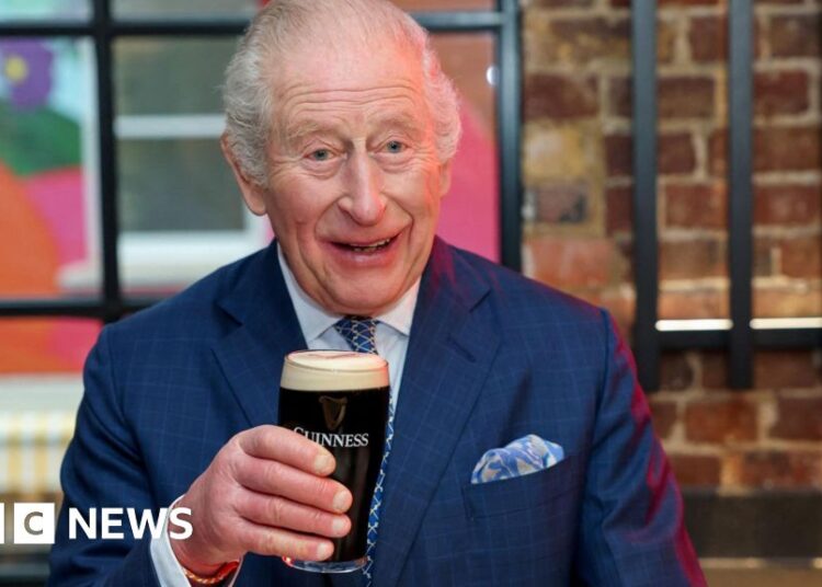 King Charles pours 'perfect pint' at new brewery