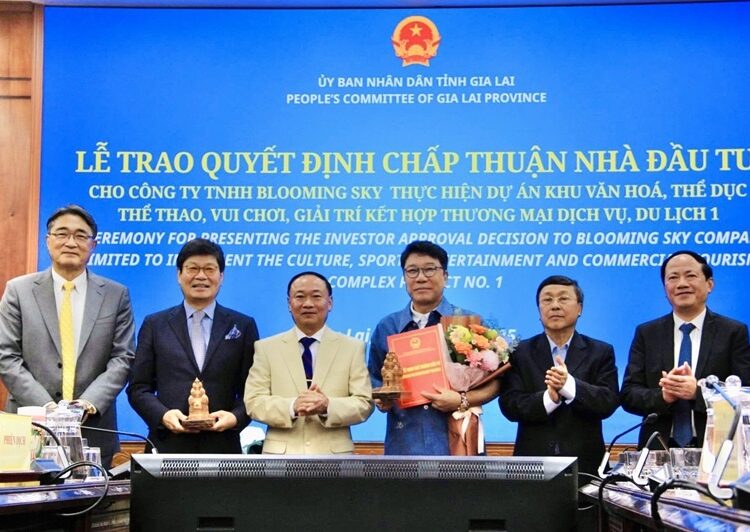 Lee Soo-man's Blooming Sky to build Gia Lai culture, sport, and entertainment complex