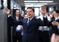 Mary Cybulski/Paramount Pictures Leonardo DiCaprio in 'The Wolf of Wall Street,' his fifth film with Martin Scorsese