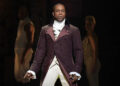 Theo Wargo/WireImage Leslie Odom Jr. performs on stage during a 'Hamilton' performance at the 58th Grammy Awards in 2016