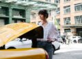 Dakota Johnson as Lucy in a scene from "Materialists."