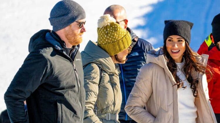 Meghan Markle and Prince Harry are 'clinging' to their royal titles with their Archewell rebrand, claims an expert. MEGA