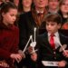 Princess Charlotte and Prince Louis during the Together At Christmas carol service at Westminster Abbey in London.