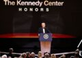 president donald trump speaking at the 2025 kennedy center honors