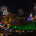 Fireworks erupt over the Strip as part of New Year's Eve celebrations across the city as v ...