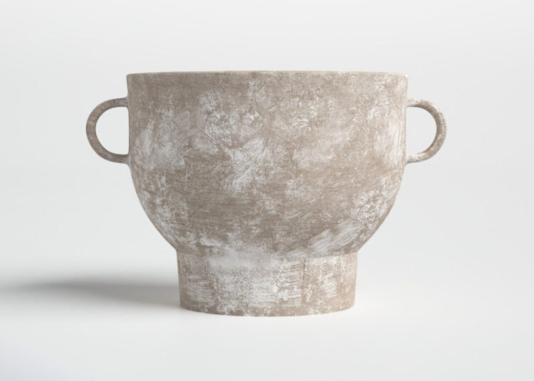 Joss & Main Waverly Gray/beige Ceramic Table Vase & Reviews | Wayfair