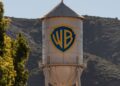 The Warner Bros. water tower is seen at Warner Bros. Studios in Burbank, Calif., Friday, Dec. 5, 2025. (AP Photo/Jae C. Hong)
