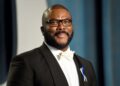 Tyler Perry arrives at the Vanity Fair Oscar Party in Beverly Hills, Calif., on March 27, 2022. Perry is donating $2.75 million to older homeowners in Atlanta to help ensure they are able to stay in their homes. (Photo by Evan Agostini/Invision/AP, File)