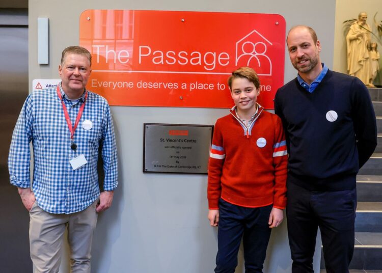Prince William and Prince George at Passage