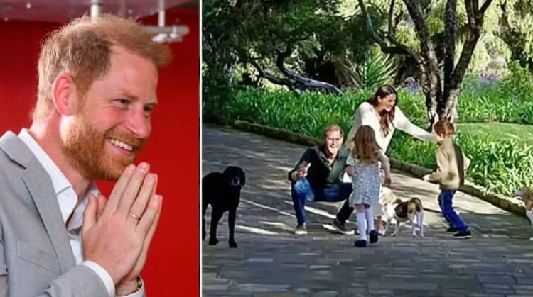 Prince Harry's kids open their presents on Christmas Eve rather than Christmas Day, a source claims. MEGA;ARCHWELL