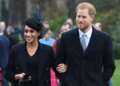 The Duchess of Sussex and the Duke of Sussex arriving to attend the Christmas Day morning church service in 2018