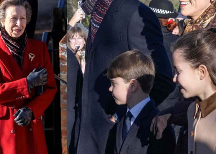 Princess Anne's interaction with Prince Louis delights royal fans