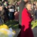 Princess Anne is being showered with compliments for her 'humble' reaction to a fan giving her a bouquet during the royal walkabout at Sandringham on Christmas Day