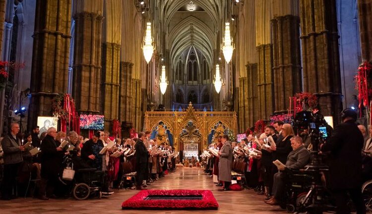 The Together at Christmas carol service is again being held at Westminster Abbey. Pic: Reuters