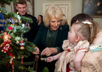 Queen Camilla at Clarence House today