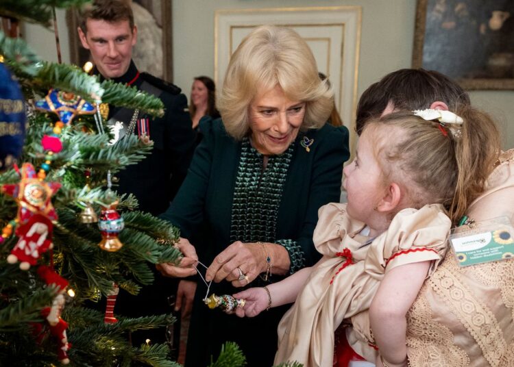 Queen Camilla at Clarence House today