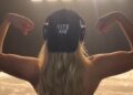 Renee Rapp flexing while teasing new music
