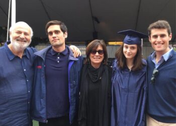 Rob Reiner with Michele, Romy, and Nick.