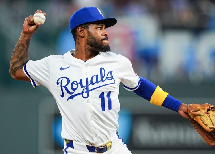 Kansas City Royals infielder Maikel Garcia