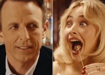 Sabrina Carpenter And Seth Meyers Day Drink And Osama Bin Laden (?) Comes Up