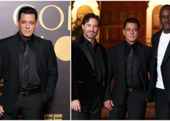 Salman Khan, Idris Elba strike a pose at Jeddah's Golden Globes gala