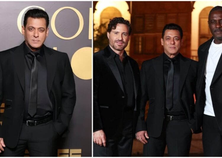 Salman Khan, Idris Elba strike a pose at Jeddah's Golden Globes gala