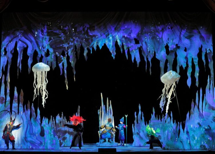 Dragon Palace of the Eastern Sea in the San Francisco Opera premiere of Huang Ruo's 'The Monkey King'